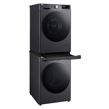 LG FV1410S4M 10 kg Front Load Washing Machine + RV08VHP2M 8 kg Dual Inverter Heat Pump Dryer + DSTBK\tStacking Kit, FV1410S4M.RV08DST001