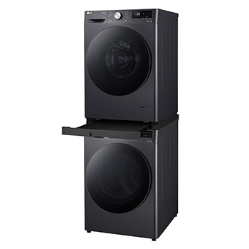 LG FV1410S4M 10 kg Front Load Washing Machine + RV08VHP2M 8 kg Dual Inverter Heat Pump Dryer + DSTBK\tStacking Kit, FV1410S4M.RV08DST001