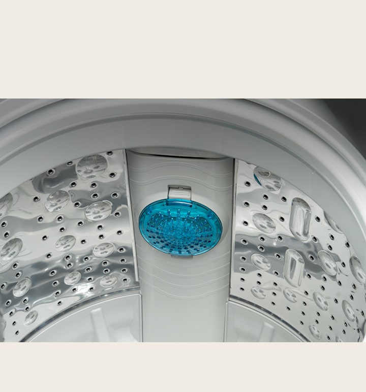 It is showing the inside the washing machine