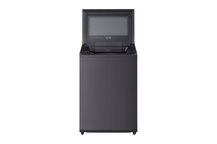Front open view of top loading washing machine