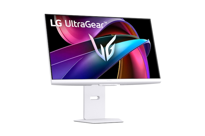 front view of the monitor with the stand down