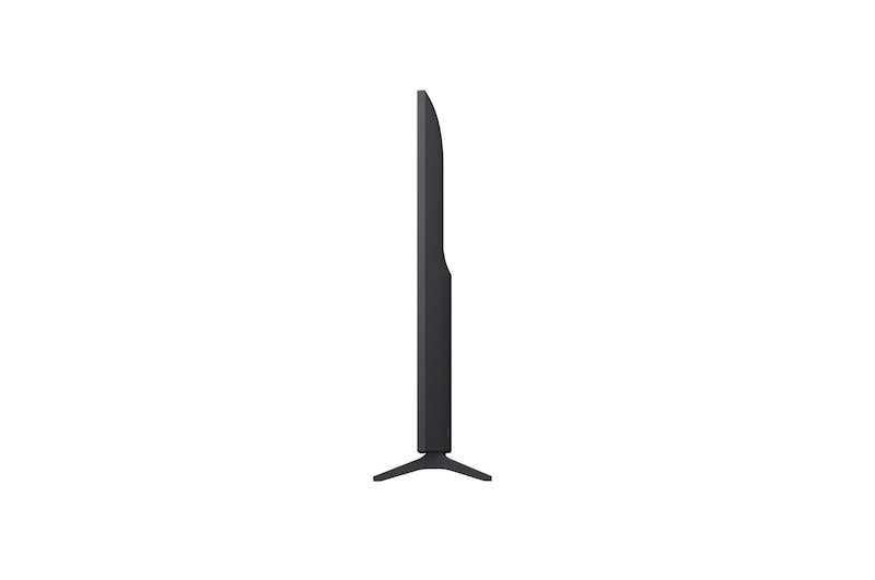 Left-facing side view of LG QNED70 TV