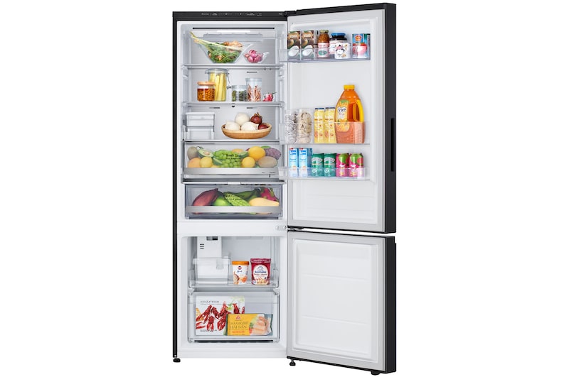 front open view with food stored