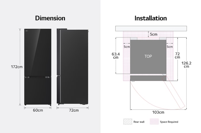 image for dimensions and inatallation