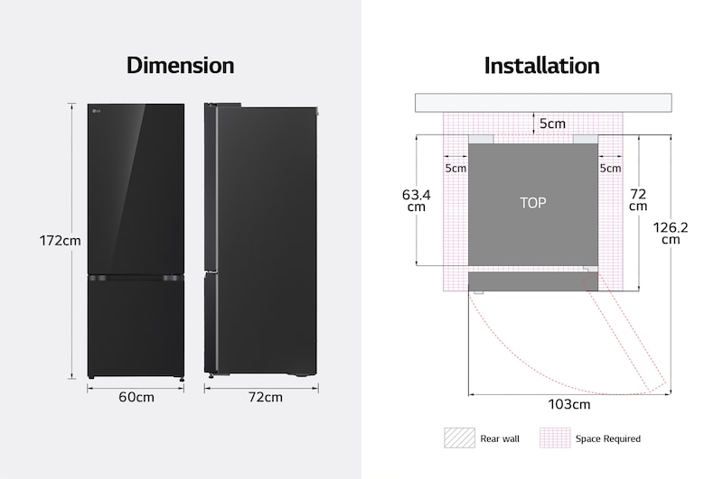 image for dimensions and inatallation
