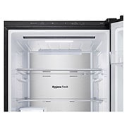 detailed view of the refrigerator compartment top