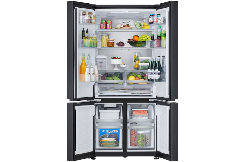 front open view with food stored