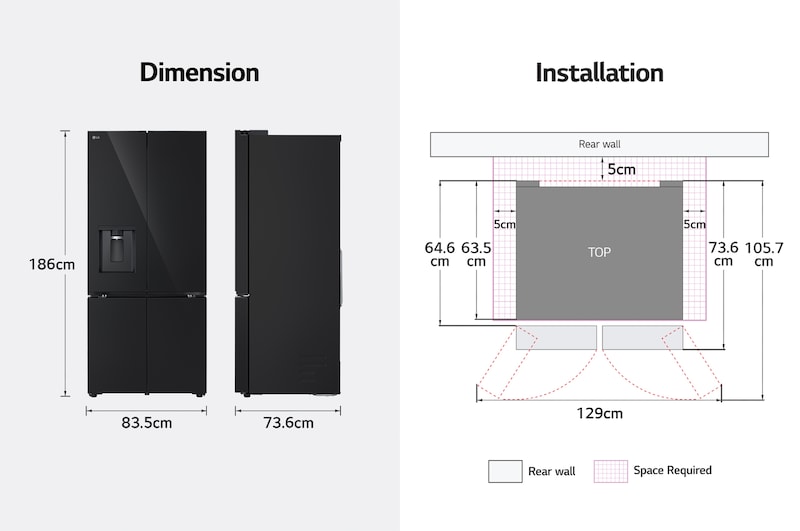 image for dimensions and installation guide