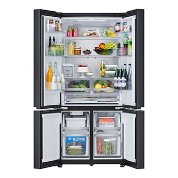 front open view with food stored