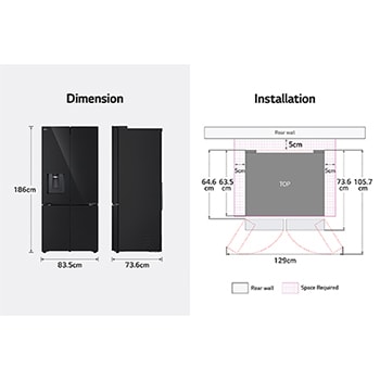 image for dimensions and installation guide