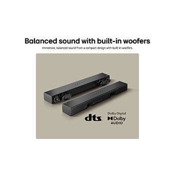 USP card: Balanced sound with the built-in sub woofers