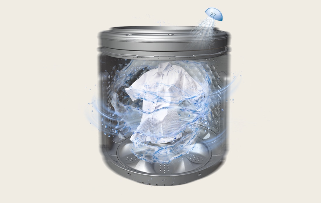 JetSpray spraying water jets for quick rinsing