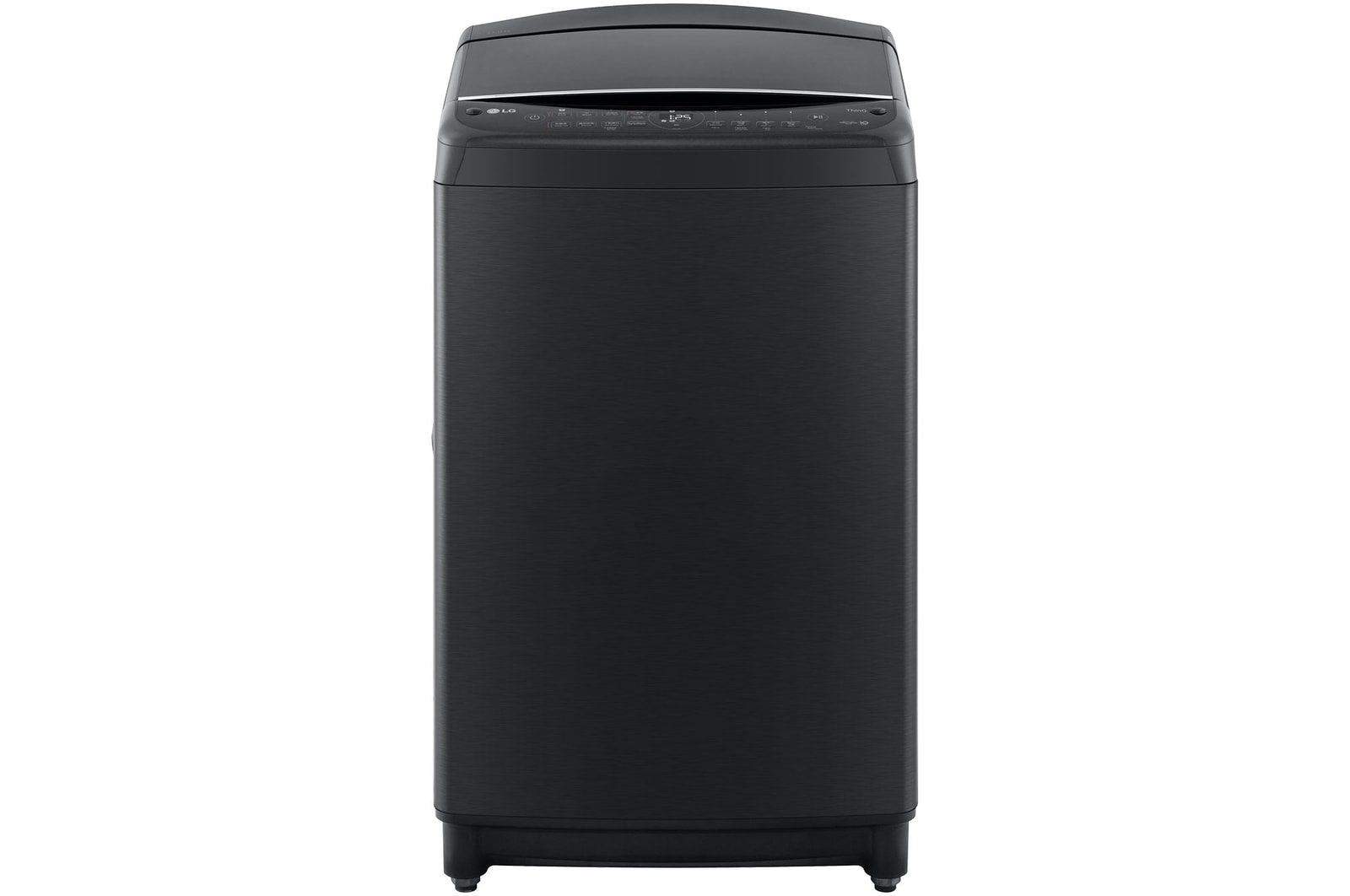 Front view of 9kg Top Load Washing Machine Platinum Black - AI DD™, 6 Motion™, TurboWash™,Allergy Care ({Sales Model Code})