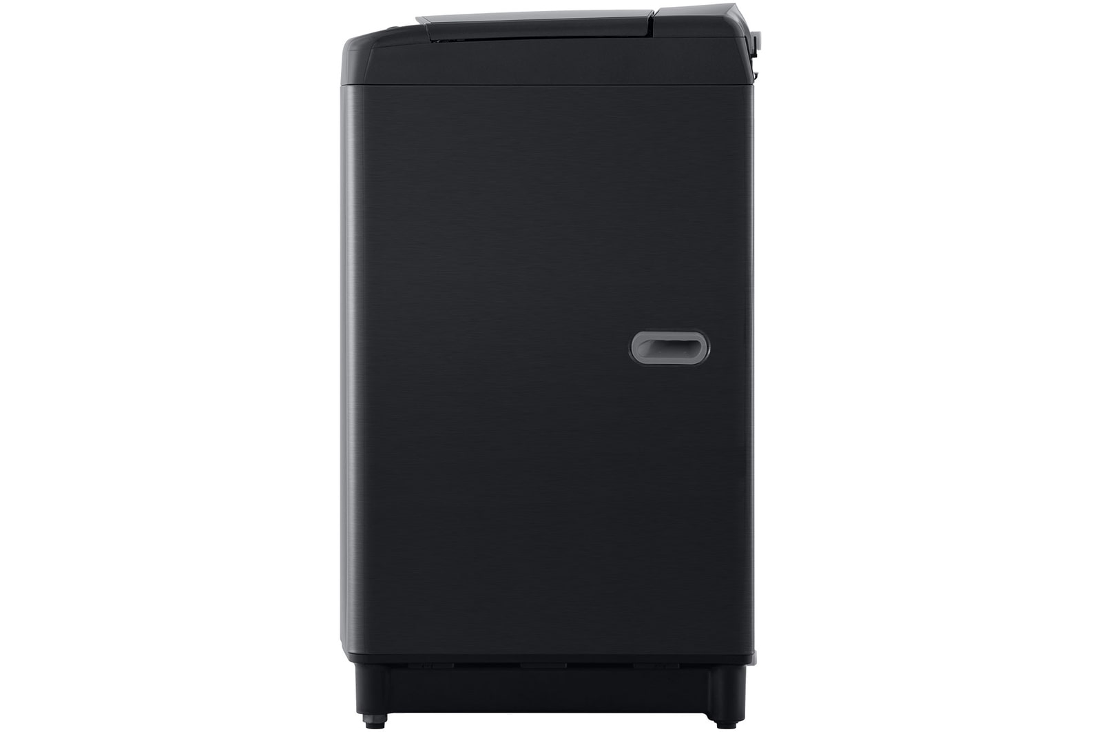 side view of LG top load washing machine