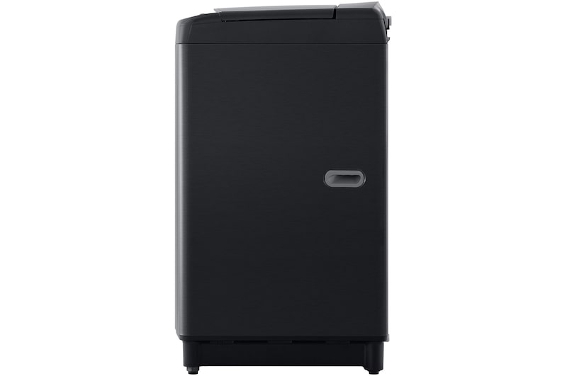 side view of LG top load washing machine