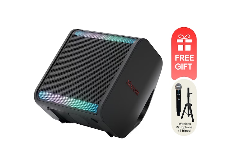 Front view of LG xboom Stage 301 by will.i.am | Bluetooth Speaker | xboom Signature Sound for Parties and Performances STAGE301