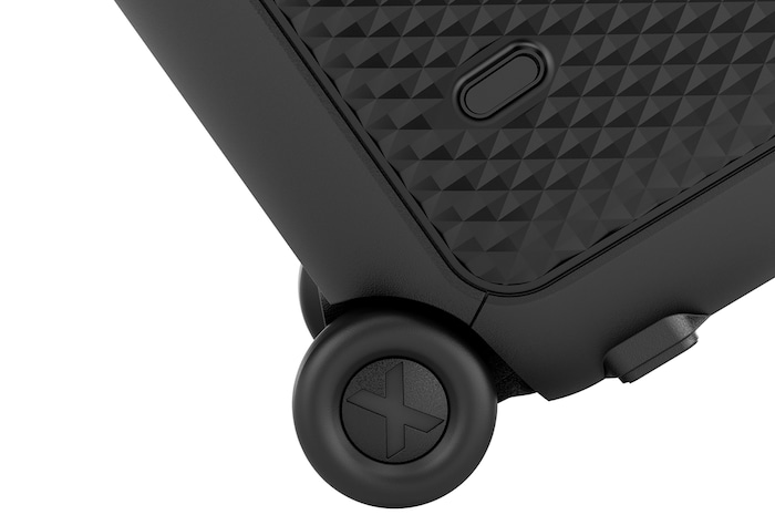 Close up of a wheel.