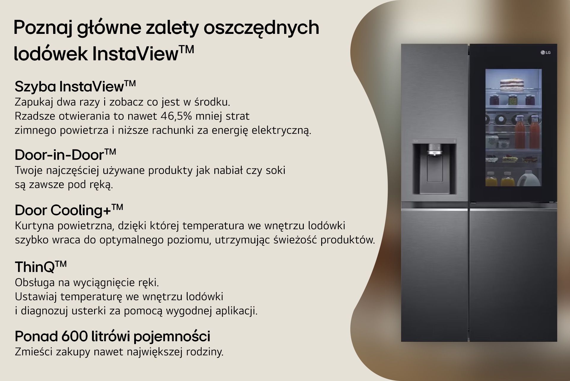Główne zalety oszczędnych lodówek InstaView