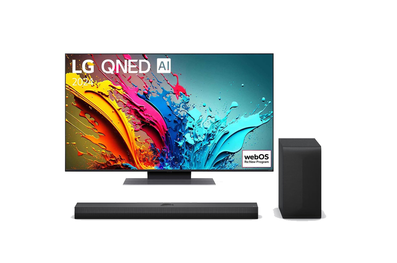 Oferta w zestawie: 65&#34; QNED AI TV 65QNED87T z soundbarem S70TY 65QNED8-S70.BUNDLE - widok z przodu
