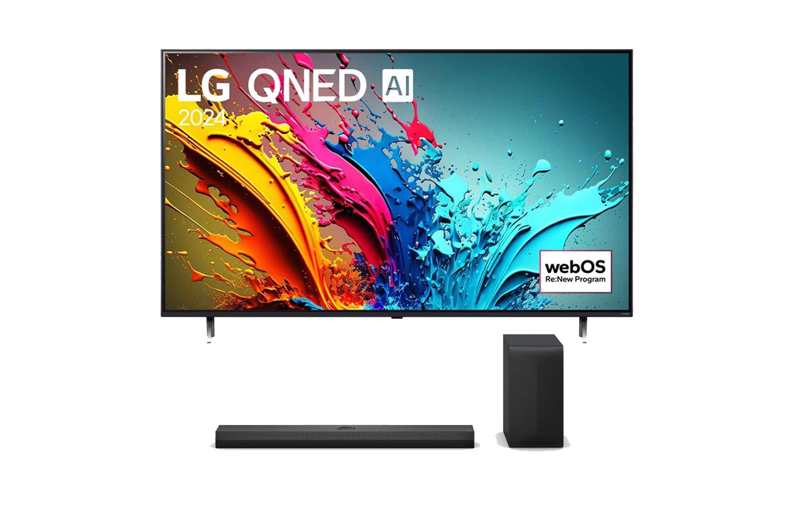 Oferta w zestawie: 86&#34; QNED AI TV 86QNED86T z soundbarem S70TY 86QNED8-S70.BUNDLE - widok z przodu
