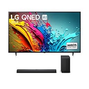 Oferta w zestawie: 86&#34; QNED AI TV 86QNED86T z soundbarem S70TY 86QNED8-S70.BUNDLE - widok z przodu