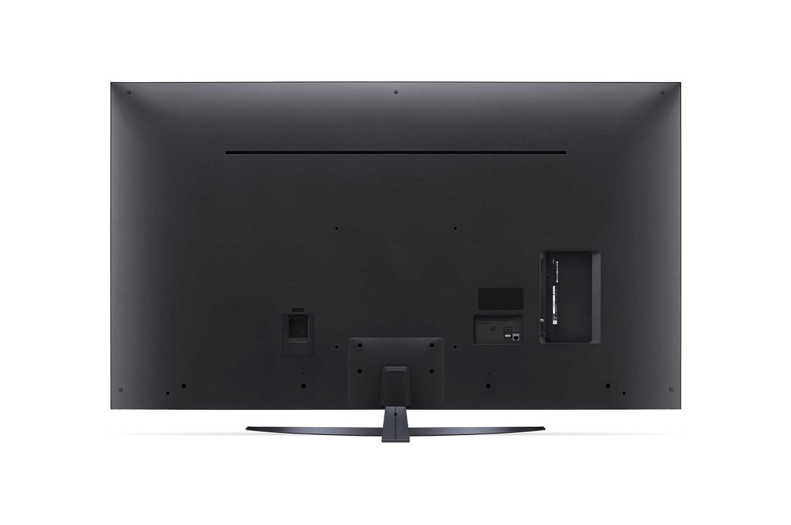 Widok z tyłu na telewizor LG UHD, UT81
