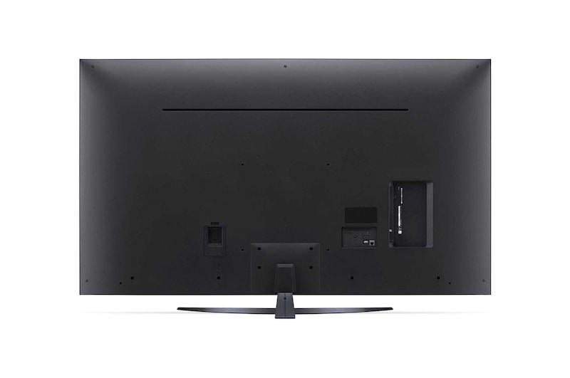 Widok z tyłu na telewizor LG UHD, UT81