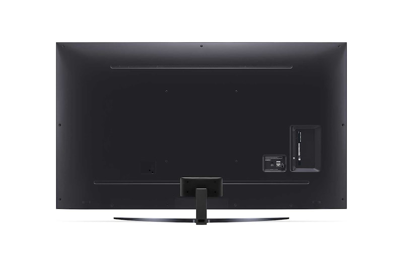 Widok z tyłu na telewizor LG UHD, UT81