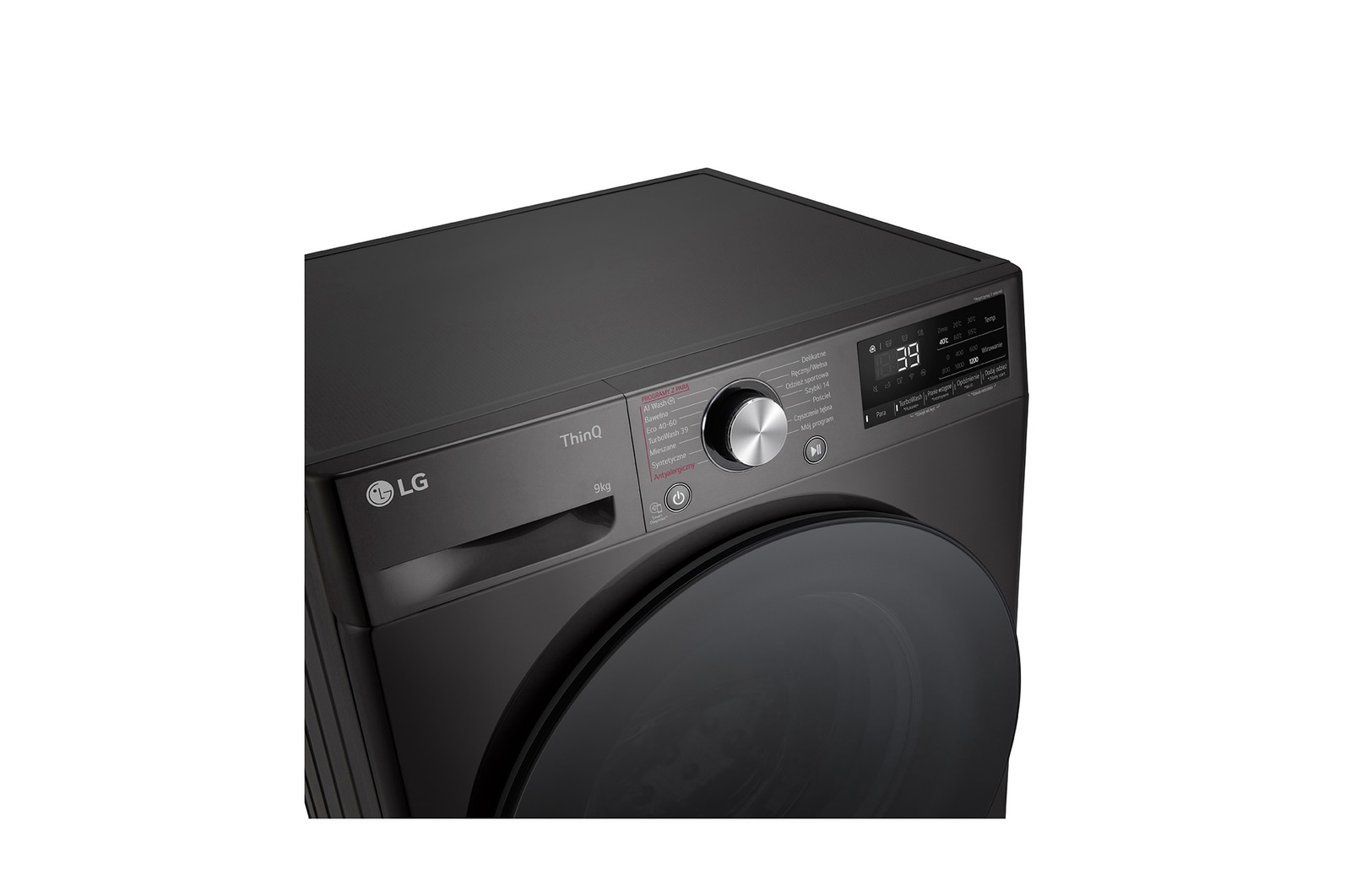 LG Pralka LG Vivace | R700 | czarna | slim 9 kg | 1200 rpm | Steam | TurboWash 360 | ThinQ | AIDD | F2W9S72YZ, F2W9S72YZ