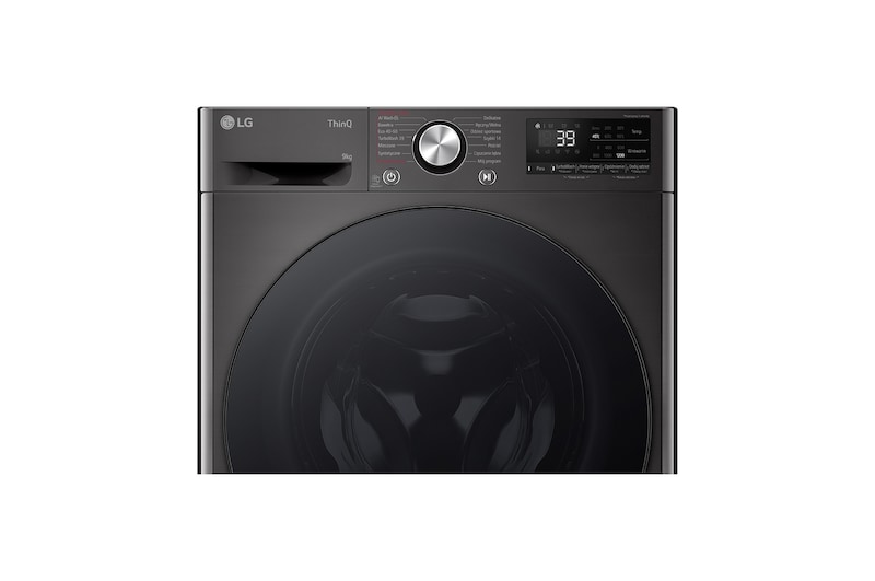 LG Pralka LG Vivace | R700 | czarna | slim 9 kg | 1200 rpm | Steam | TurboWash 360 | ThinQ | AIDD | F2W9S72YZ, F2W9S72YZ