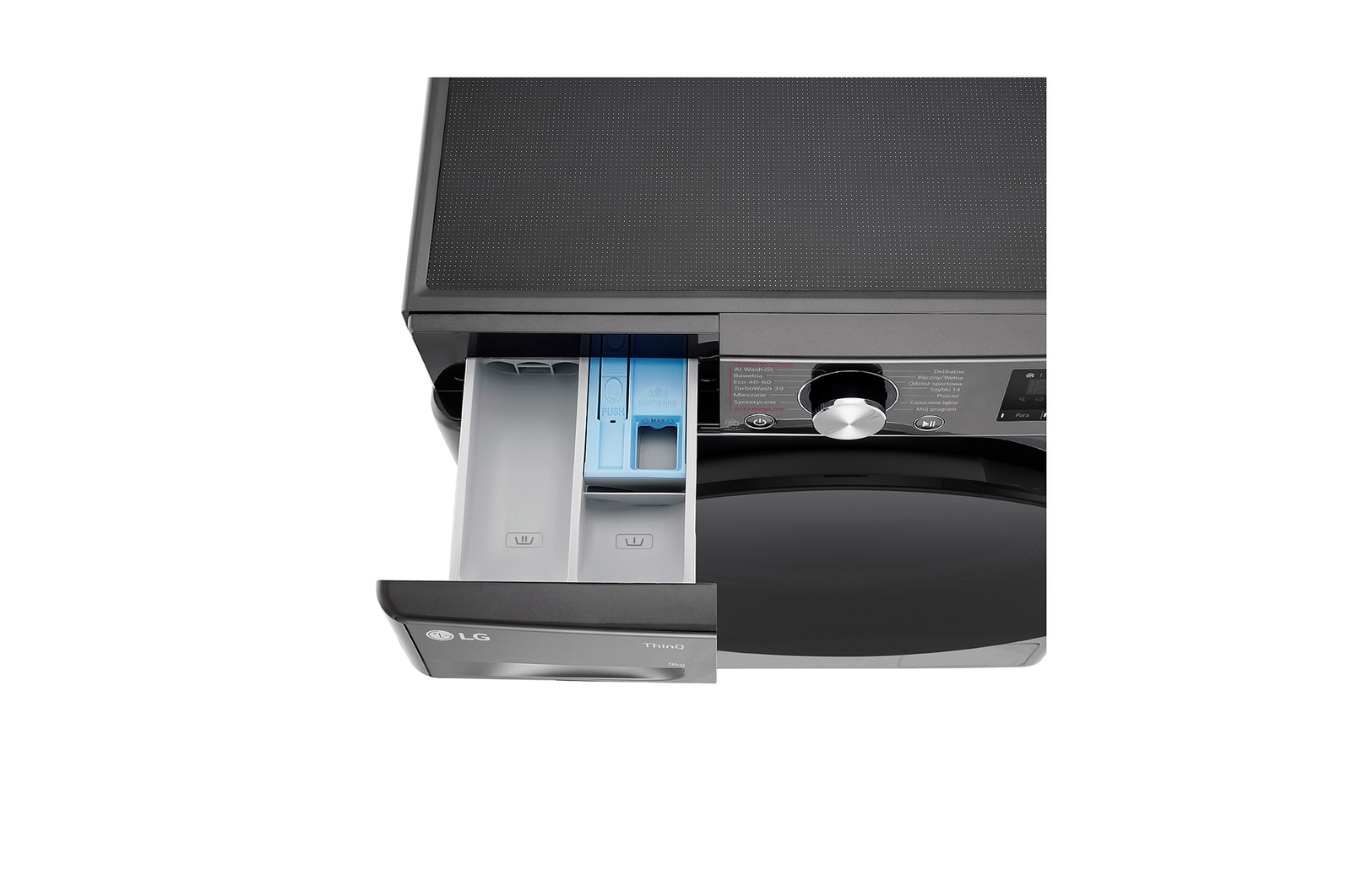 LG Pralka LG Vivace | R700 | czarna | slim 9 kg | 1200 rpm | Steam | TurboWash 360 | ThinQ | AIDD | F2W9S72YZ, F2W9S72YZ