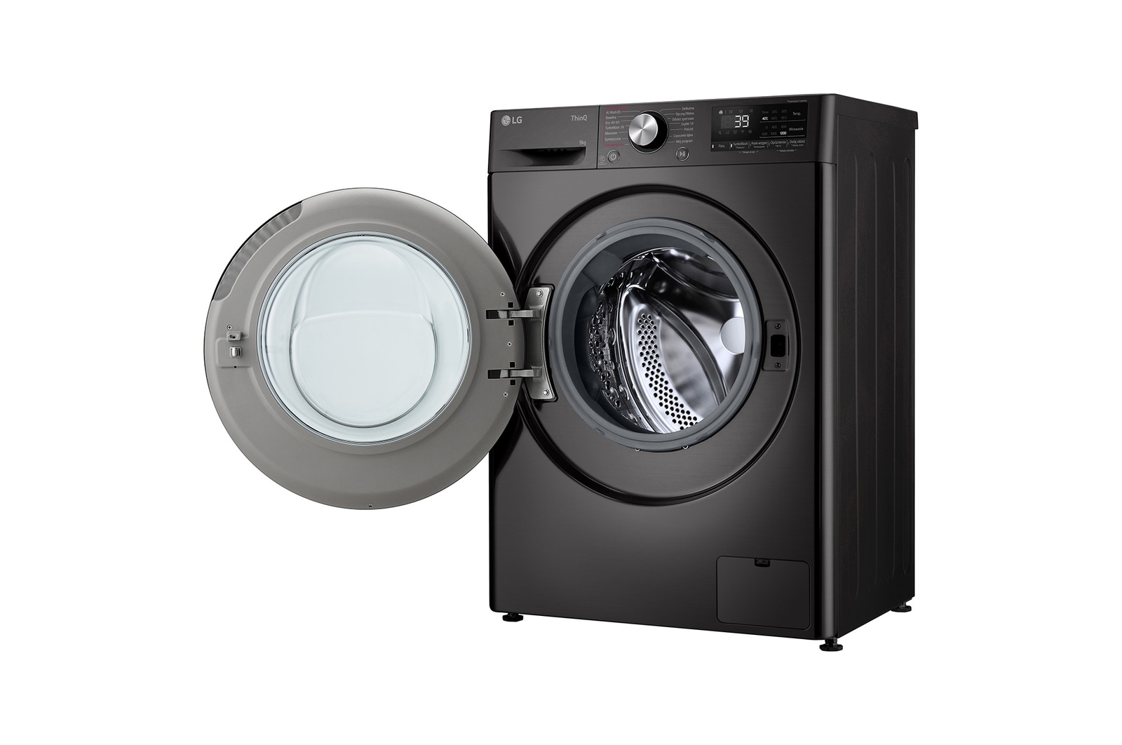 LG Pralka LG Vivace | R700 | czarna | slim 9 kg | 1200 rpm | Steam | TurboWash 360 | ThinQ | AIDD | F2W9S72YZ, F2W9S72YZ