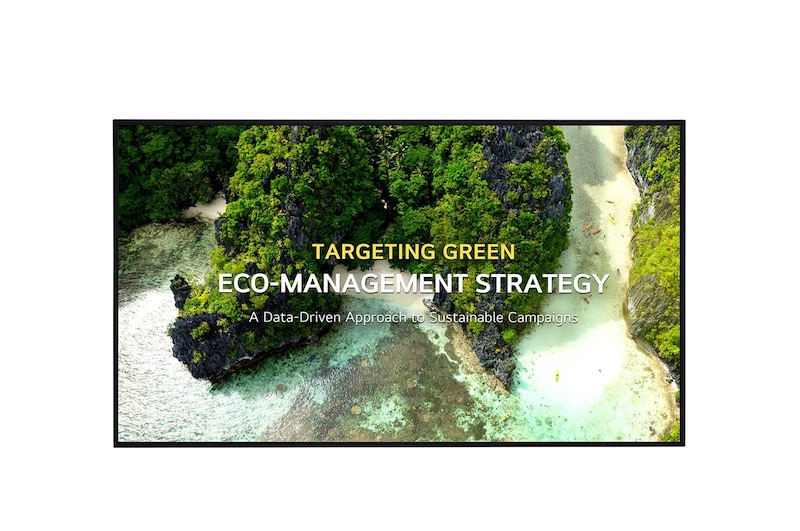 Front view of UHD Signage 75UL3Q-E