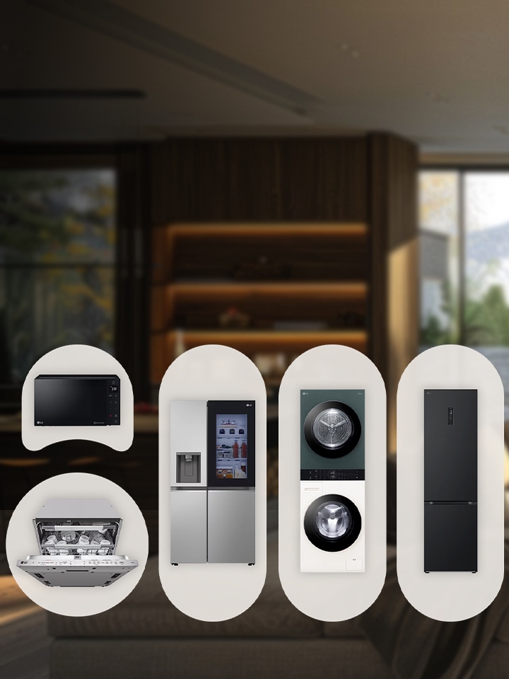 Wnętrze domu i produkty LG