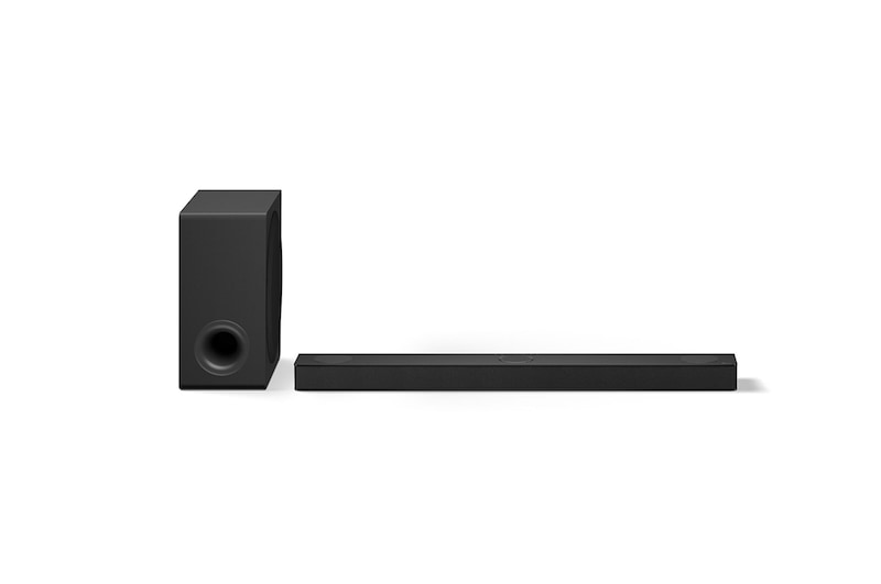 Front view of LG Soundbar do telewizora z 3.1.3-kanałową technologią Dolby Atmos S80TY S80TY