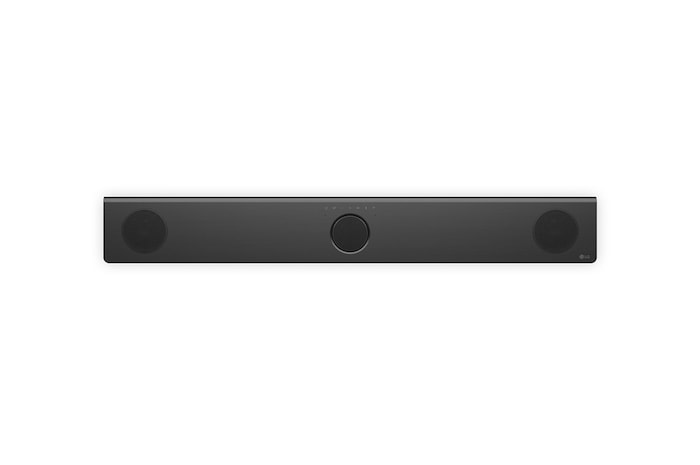 Widok z przodu na LG Soundbar S80TY i subwoofer