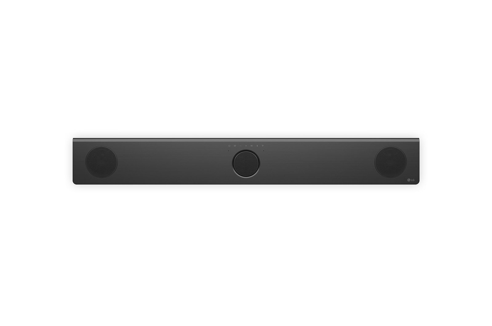 Widok z przodu na LG Soundbar S80TY i subwoofer