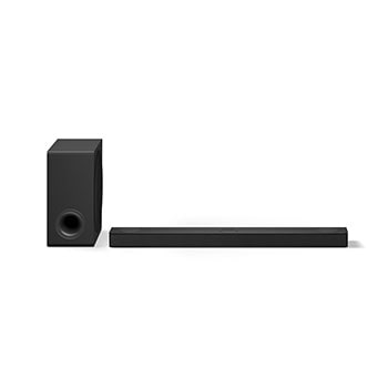 Front view of LG Soundbar do telewizora z 3.1.3-kanałową technologią Dolby Atmos S80TY S80TY