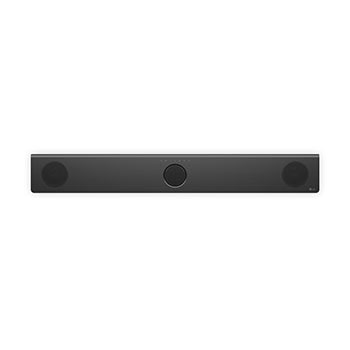 Widok z przodu na LG Soundbar S80TY i subwoofer