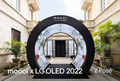 LG Posé przedstawia dzieło sztuki autorstwa moooi.