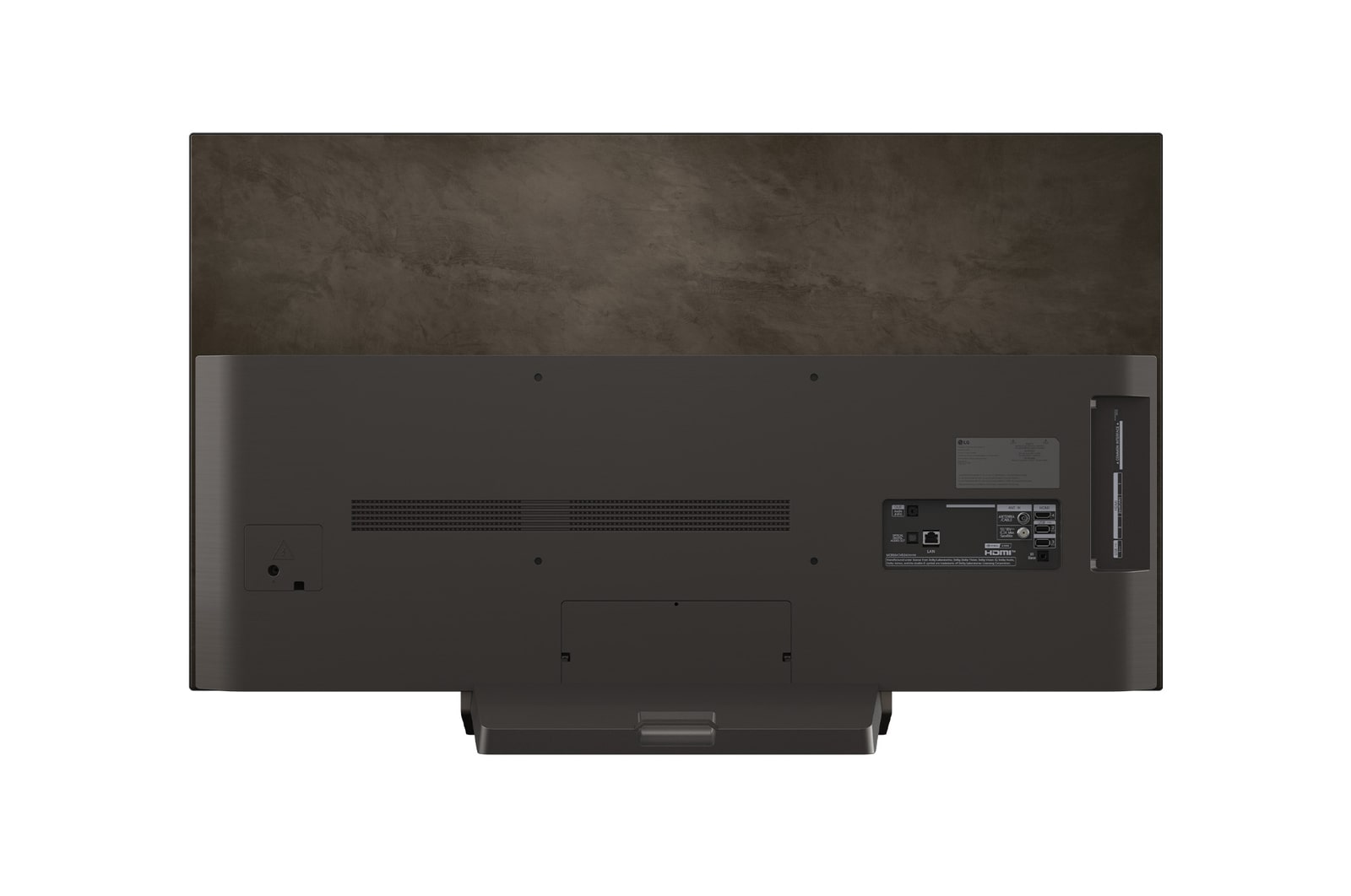Tylni widok na LG OLED evo AI C5 4K Smart TV.