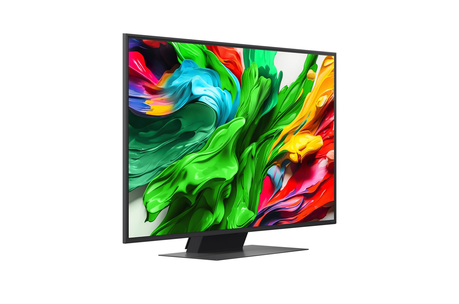 Widok z lewej strony na telewizor LG QNED evo QNED85 