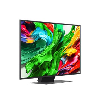 Widok z lewej strony na telewizor LG QNED evo QNED85 