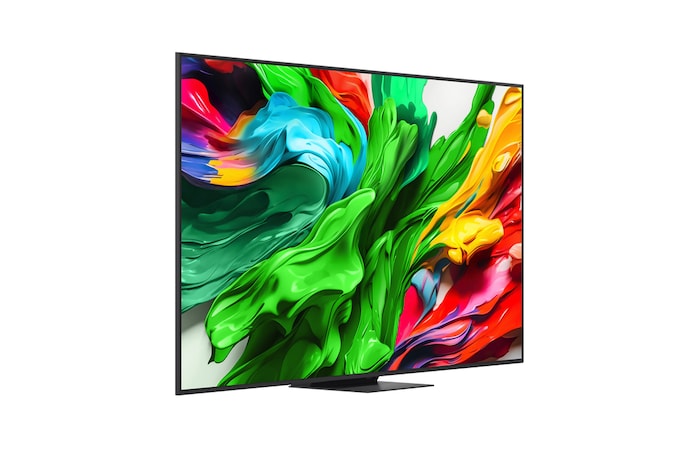 Widok z lewej strony na telewizor LG QNED evo QNED85