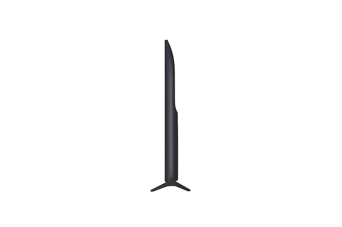 Left-facing side view of LG QNED70 TV 