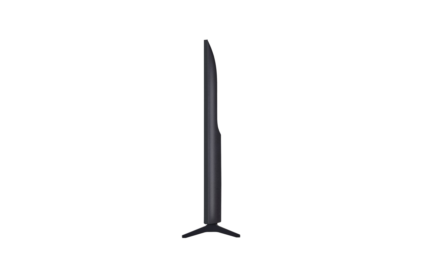 Left-facing side view of LG QNED70 TV 