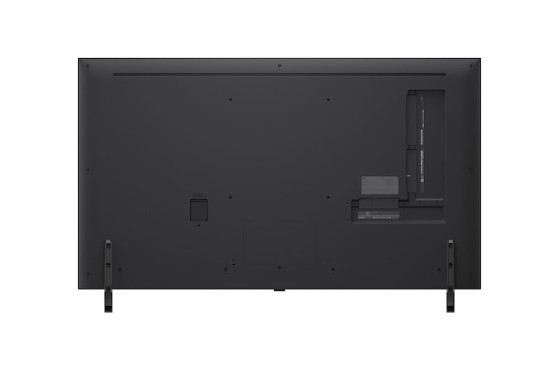 Widok z tyłu na telewizor LG QNED80