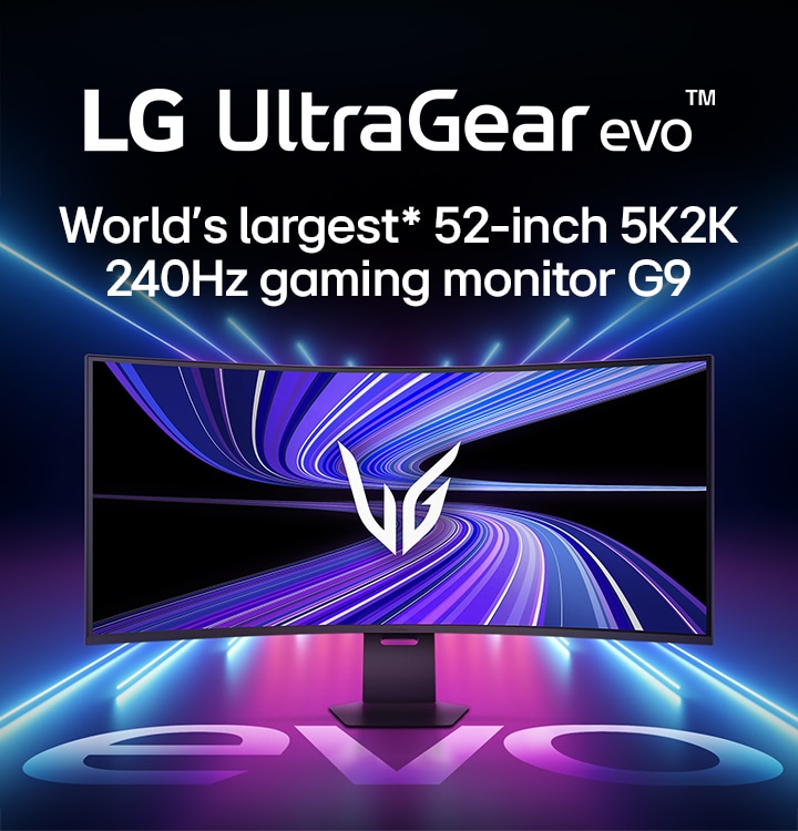52-calowy monitor gamingowy LG UltraGear evo G9 5K2K WUHD z częstotliwością odświeżania 240 Hz (52G930B)