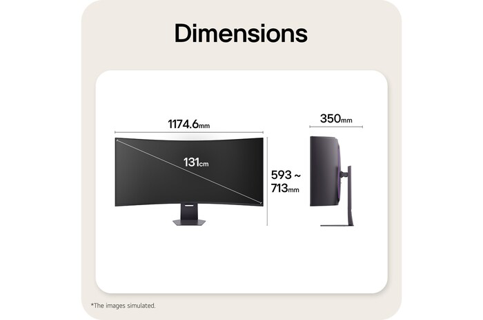 Zbliżenie tylnej części podstawy 52-calowego monitora gamingowego UltraGear evo G9, 5K2K 240 Hz (52G930B)