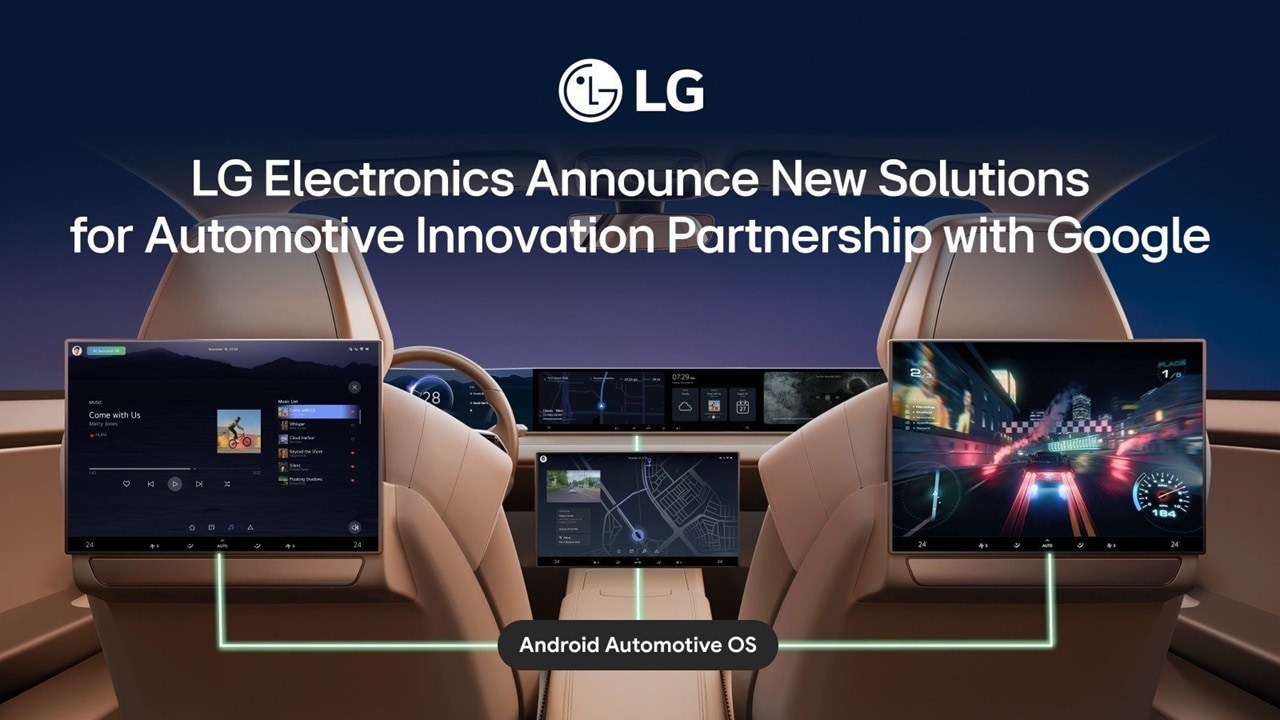 LG Electronics prezentuje nowe rozwiązania opracowane we współpracy z Google dla branży motoryzacyjnej